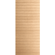 Camden: Exterior White Oak Multi Horizontal Plank Door with Horizontal Grain (1-3/4")