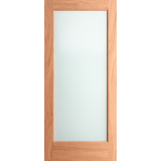 FD1LLAMI - MAHOGANY 1-LITE INTERIOR DOOR WITH OBSCURE WHITE LAMINATE GLASS (1-3/