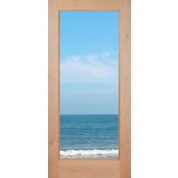 KA1LClearance -Knotty Alder 1-Lite French Door with Dual Pane Clear Glass