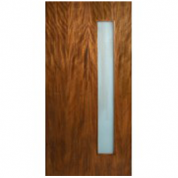 Leptos Hurricane Impact Resistant Rated Door Single Vertical Lite Door with Laminate Glass (1-3/4")