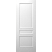 M3 - 3 PANEL WHITE PRIMED WITH RECESSED MOULDING INTERIOR DOOR (1-3/4")