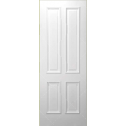 M4 - 4 PANEL WHITE PRIMED WITH RECESSED MOULDING INTERIOR DOOR (1-3/4")