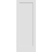 Madison - 1 Panel Shaker Square Top Primed Door (1-3/4")