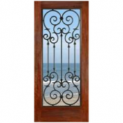 Monte Carlo Mahogany Hurricane Impact Resistant Rated Door (1-3/4")