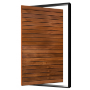 Multus-Pivot: Multus Pivot Wood Door Pre-Hung with Pivot Hinge, Metal Frame & Sill - Exterior Grade