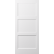 Orlando - 3 Even Panel Shaker Square Top Primed (1-3/8")