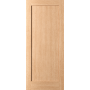 SCOTTSDALE20- WHITE OAK 1-PANEL SHAKER INTERIOR FLUSH 20 MINUTE FIRE RATED DOOR (ENGINEERED) (1-3/4”)