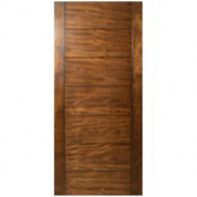 Sulcus - Multi Horizontal Plank Wood Exterior Door w/ Vertical Stiles (1-3/4")