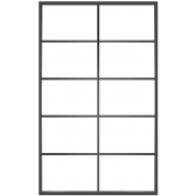 Ventana10: 10-Lite Fixed Rectangle Steel Metal Window with Low-E Glass Exterior Grade