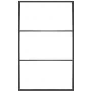 Ventana3: 3-Lite Fixed Rectangle Steel Metal Window with Low-E Glass Exterior Grade