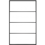 Ventana4: 4-Lite Fixed Rectangle Steel Metal Window with Low-E Glass Exterior Grade