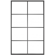 Ventana8: 8-Lite Fixed Rectangle Steel Metal Window with Low-E Glass Exterior Grade