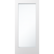 EX-WP1L- White Primed French Door Exterior 1-Lite Full View w/ Low-E Clear Glass (1-3/4”)