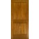 Mahogany 2 Panel Square Top V-Groove Door