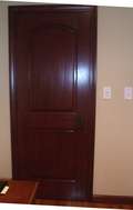 Mahogany 2 Panel Arched Door