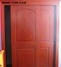 Mahogany 2 Panel Arched Door 